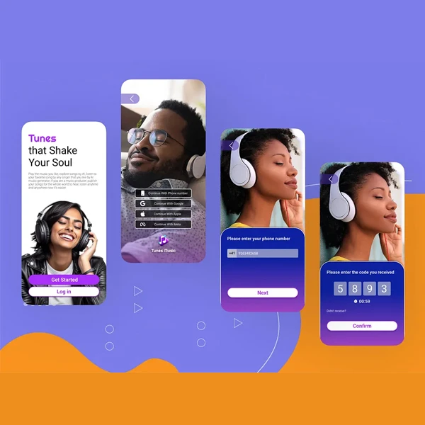 Music App Design Page 1