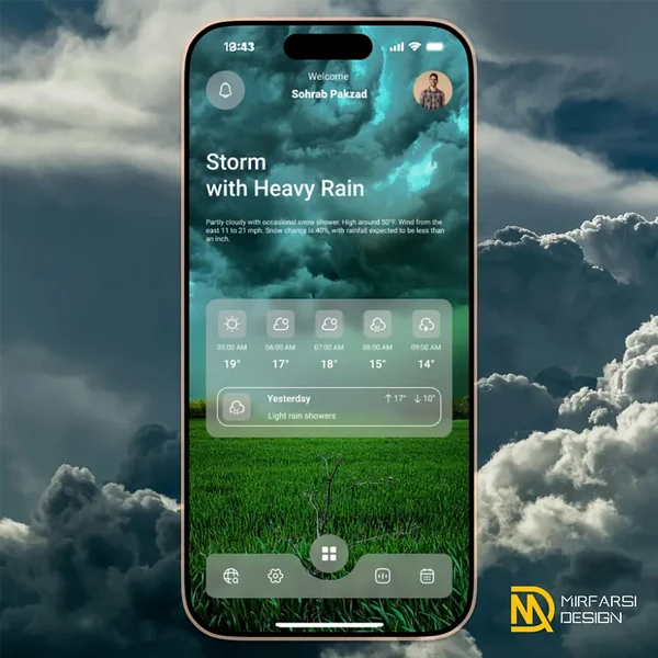 Weather App Design Page 1